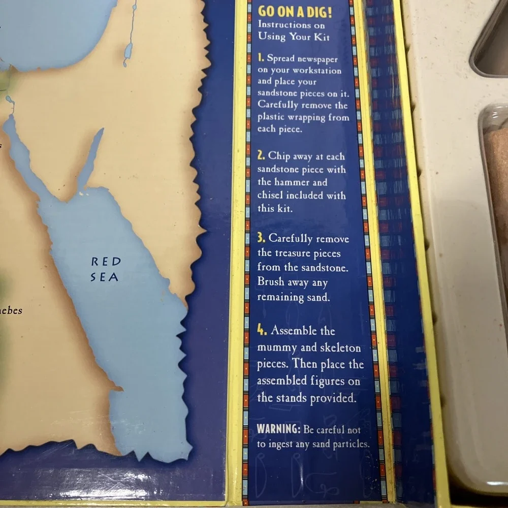 Vtg Go On A Dig Ancient Egyptian Secret Revealed Archaeology Excavation Kit STEM